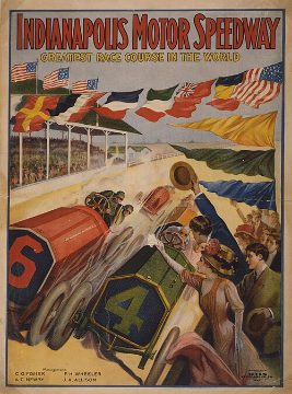 Speedway poster, 1909